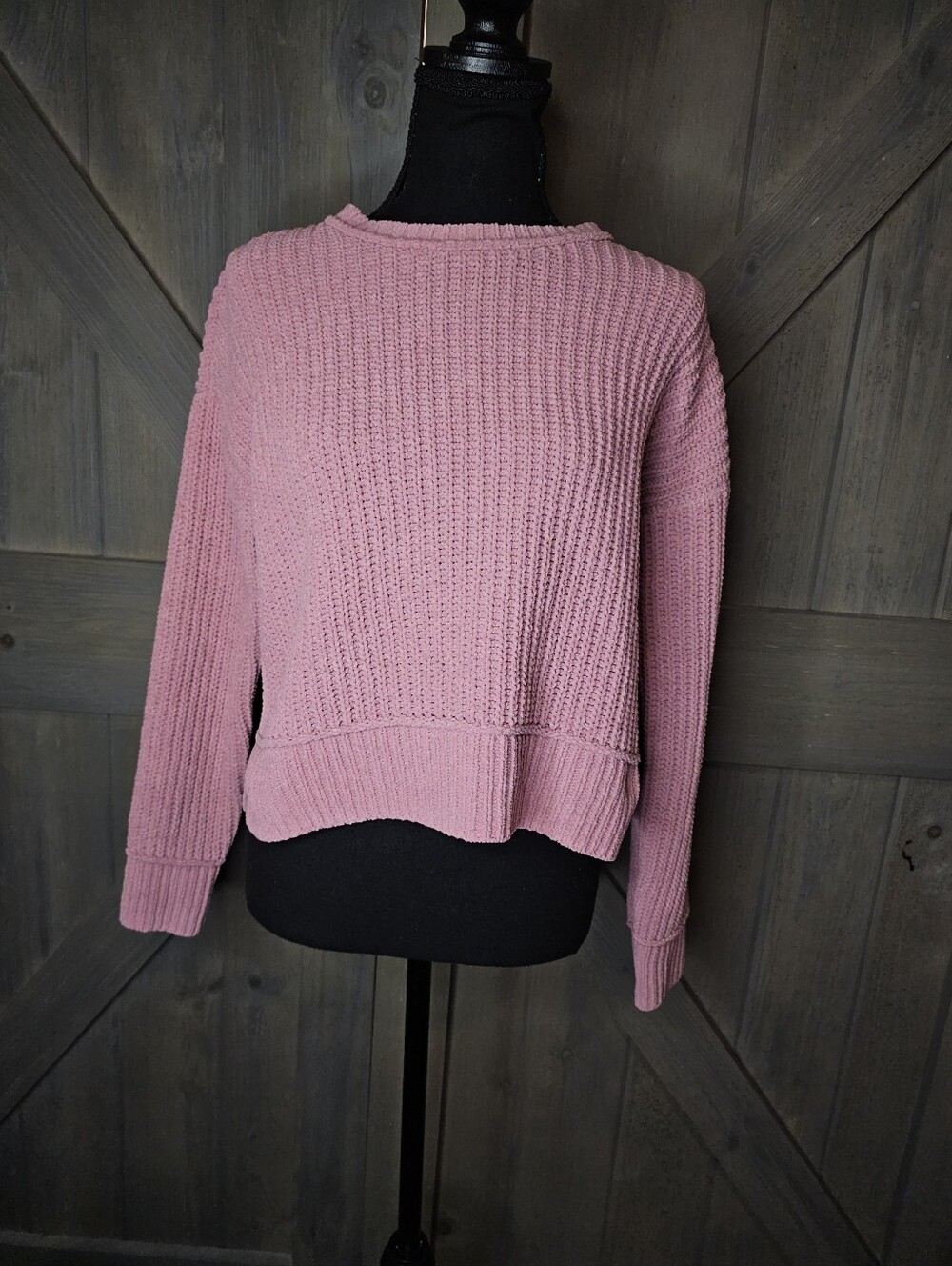 Aeropostale Women's Pink Knit Sweater sz XS